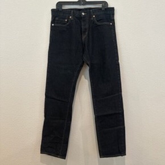 H&M Straight Leg Jeans (Men’s 32x32, Raw Black Denim) - Picture 1 of 3